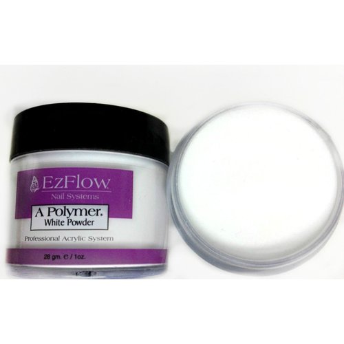EZ Flow A Polymer White False Nails, 0.75 Ounce