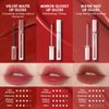 CARSLAN Matte Liquid Lipstick, Long Lasting Highly Pigmented Lip Color Make Up For Women, Lightweight, Smooth, LM02