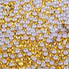 3000 Pieces SS12 3mm Flatback AB Rhinestones Clear Glass Round Gems Crystals for Nail Art DIY Crafts Clothes Shoes Bags （Gold）