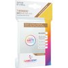 Matte Board Game Sleeves | Pack of 80 Matte Sleeves | 67 by 103 mm Card Sleeves Optimized for Use with 7 Wonders | Premium Card Protection | FFG Brown Color Code | Made by Gamegenic