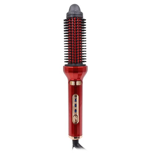 AMSDCN Titanium Ceramic Hair Curler, 1 Inch Drying & Styling Hair Stick Curly Hair Does not Hurt Hair at Home (Red)