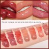 MIELIKKI 2-In-1 Double-ended Plumping Lip Gloss, Shiny Glossy Liquid Lipstick, Hydrating Lip Oil, Dewy Finish, High Shine, Long-Lasting, Moisturizing, Not Fade, AFFECTION