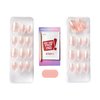 KISS imPRESS No Glue Mani Press-On Nails, Color FX, Connection', Light White, Short Size, Squoval Shape, Includes 30 Nails, Prep Pad, Instructions Sheet, 1 Manicure Stick, 1 Mini File