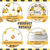 Cecnamt Construction Birthday Decorations, 170 Pcs Construction Birthday Party Supplies Including Banner, Plates, Cups, Napkins, Cutlery and Tablecloths, Serves 24