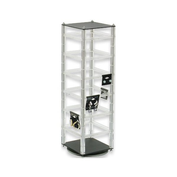 Revolving Earring Card Rack (Hold 48 Earring Cards) Earring Jewelry Display
