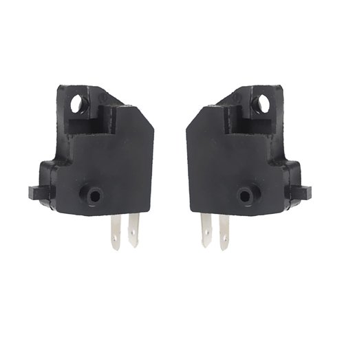 Sodcay 2 PCS Motorcycle Right Brake Light Switch, Right Front Hydraulic Brake Master Cylinder Light Stop Switch Kit, Handlebar Awitch Replacement, Universal for Motorcycles Off-Road Vehicles (Black)