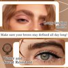 Microblading Eyebrow Pencil,Waterproof Smudge-proof Brow Pencil for Women,Long Lasting Highly Pigmented Eyeliner Pencil & Eyebrow Pen Makeup Kit with Dual-ended Eyebrow Brush and 24 Eyebrow Stencils