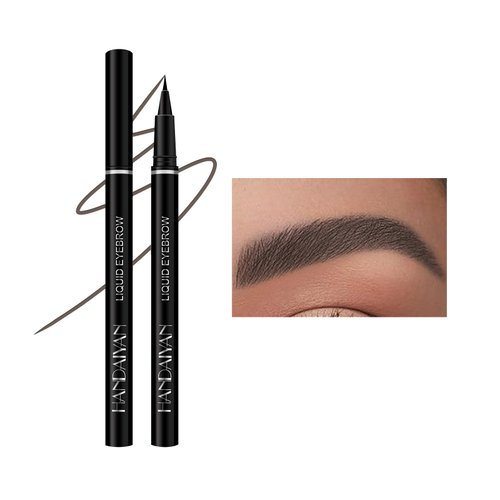 Kyannkara Eyebrow Pencil Stereoscopic Eye Makeup Eyebrow Makeup, Long Lasting, Smudge-proof Natural Grayish brown