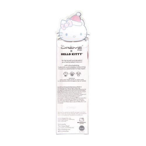 The Crème Shop Duo lip balm Moisture Remedy macaron Hello Kitty icing on the cake and mixed berry flavor