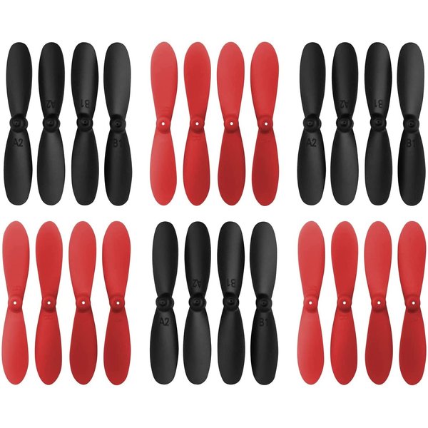 24PCS Propeller for HS190 901HS 901S 901H X300C LF606 SG800 E61HW S9 Mini Quadcopter Remote Control Drone Accessory