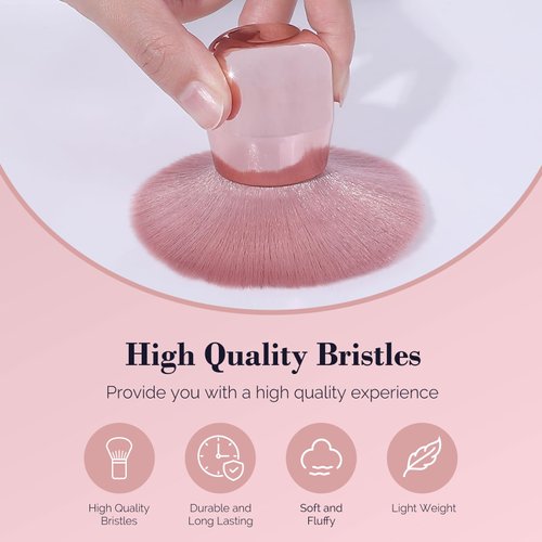 MelodySusie Nail Art Dusting Brush,Dust Collector Brush, Blush Brush, Boose Powder Brush,Makeup Brushes Acrylic Nail Tools