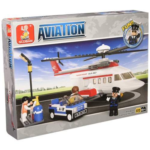 Sluban Building and Construction Blocks Personal Helicopter Building Blocks
