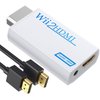 GANA Wii to HDMI Converter Adapter with Hdmi Cable Connect Wii Console to HDMI Display in 1080p Output Video with 3.5mm Audio Supports All Wii Display Modes White