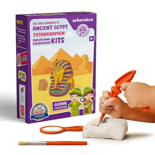 ARKEROBOX Ancient Egypt Tutankhamun, Excavation Kits for Kids, Ancient Dig Kit, Learning & Education Toys, STEM, Kids Science Kit