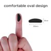 Festful Eyeglass Nose Pads,20 Pairs of Soft Foam Nose Pads, (D-Shape /20 * 8mm) (Black)