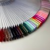 IBEQUEM 300Pcs Clear Nail Swatch Sticks with Ring, 2 Styles Fan-Shaped Nail Art Polish Display Tips, False Nail Sample Sticks, Nail Practice Color Display Polish Board for Nail Art Polish, Salon, DIY