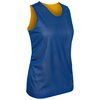 Champro Women's Standard Zone Reversible Basketball Jersey, Royal, Gold, Small