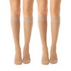 Relaxsan Basic 850 (2 Pairs - Skin 1/S) - moderate support knee high socks 15-20 mmHg, 100% Made in Italy
