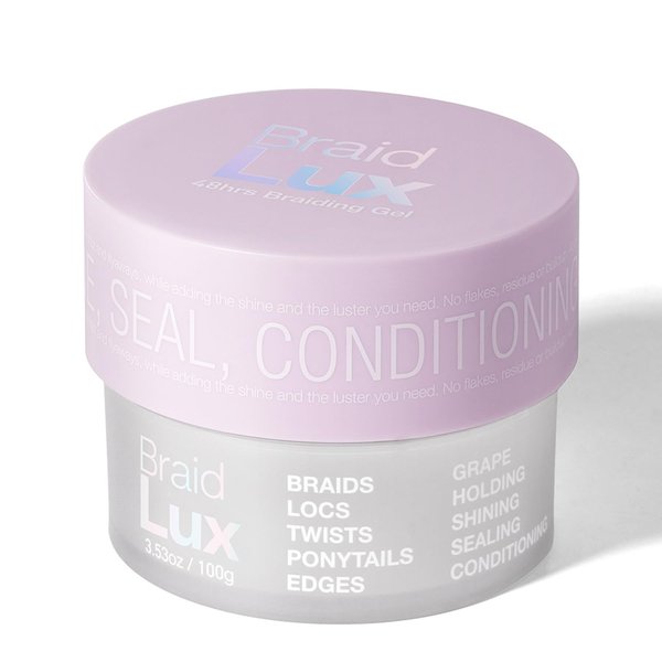 Lux Collection Braid Lux Conditioning Shining Sealing No Flaking Natural Ingredients Scented Hair Gel Tamer