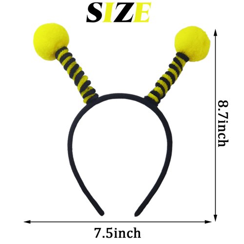 TIHOOD 14PCS Bee Tentacle Headbands Bee Hair Bands Hair Hoop for Women Girls Halloween Christmas Party Supplies