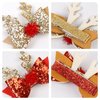 Christmas Hair Bows Reindeer Antlers Hair Clips Holiday Hair Bows for Girls Cute Christmas Hair Accessories for Women