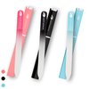3 Pack Crystal Glass Fingernail File with Case for Natural Nail Professional Glass Nail File for Unisex, Portable Crystal Nail File with Case Czech Glass File Double-Sided for Natural & Acrylic Nails