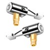EVOULTES 2-Packs Lock On Air Chuck Tire Inflator Hose Adapter, Metal Locking Tire Chuck with Standard Tire Valve Thread, No Leakage Tire Inflating Hose Nozzle for Portable Tire Pump/Air Compressor
