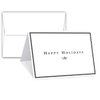 2025 Happy Holidays Greeting Cards – Minimalist Border Christmas, Xmas, New Year Greetings, Invitations, Thank You's, Small Business, Gift and Presents – 25 per Pack, Envelopes Included – 4.5" x 6"