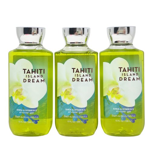 Tahiti Island Dream Shower Gel - Lot of 3-10 Fl Oz /295 mL each