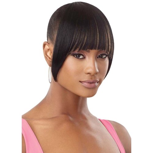 Outre Premium Synthetic Pretty Quick Clip on Bang - CRESCENT CHINA BANG (1B)