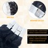 Tape in Hair Extensions Human Hair Body Wave Real Human Hair Extensions for Black Women Natural Black 20 Pieces 50G/Set Double Sided Tape on Hair Rxtensions Skin Weft Tape ins Remy Hair 18 Inch #1B