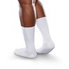 SmartKnit Seamless Wide Crew Socks for Diabetes, Arthritis, or Sensitive Feet (White, Medium)