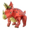 Self standing Dinosaur Tyrannosaurus Animal Balloons for Birthday Party Baby Shower Decoration Kit Inflatable Party Supplies Decorations Gift Kids and Adults (3D Triceratops Red)