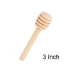 Ucheom Wooden Honey Dipper Sticks, 3Pcs Mini Honey Spoon for Honey Jar Dispense Mixing Stirrer