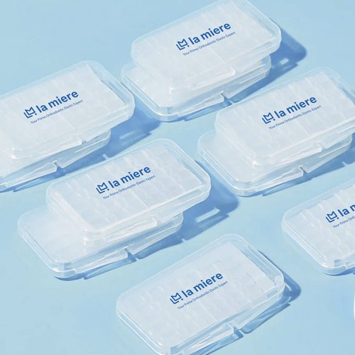 LA MIERE 8 Boxes Pre-Cut Food Grade Dental Wax Orthodontic Wax Braces Wax Shield Lips & Gums Dental Teeth Braces Wearer Unscented
