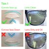 WENDA Hi Clear Stick On Bifocal Lenses Reader Magnifying Adhesive Reading Lens Sticker Sunglasses Safety Glasses Magnifier Add On (Clear, 2.0)