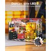 Rolife DIY Miniature House Kit Garage Workshop, Build 1/20 Mini House Building Kit with LED Craft Kits for Aduls Gifts for Him Her Kids