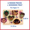 Mudpuppy My Hair, My Crown Wooden Tray Puzzle