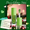 Glitter Gel for Face Hair Body Glitter Stick Mermaid Sequins for Kids Festival Glitter Carnival Masquerade Glitter Makeup Green