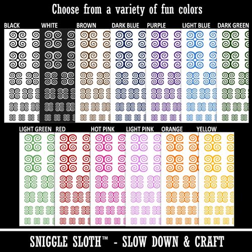 Dwennimmen Adinkra African Strength Humbleness Temporary Tattoo Water Resistant Fake Body Art Set Collection - Black (One Sheet)