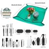 Pack of 58 Succulent Tool Set - 25.9 Inch Indoor Plant Potting Mat with Storage Bag, Garden Flowers Plant Transplanting Supplies, Succulent Kit for Plant Care, Gardening Gifts for Men & Women