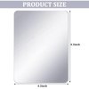 craftshou 2 Pieces Magnetic Locker Mirror 4.3x4.3 Inch Rectangular Locker Mirror Locker Magnetic Mirror for Home Office Cabinet School Locker Wall Mirror