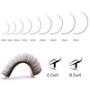 VEYES INC Colored Lash Extensions 03 05 07 15 C/D Curl 8-16mm Mixed Length Tray, Premium Individual Silk Eyelashes, Professional Supplies for Lash Techs (Dark Latte Brown 0.05 CC 8-16mm)