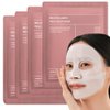 Bio-Collagen Overnight Mask, 4 Pack Facial Collagen Lifting Hydrogel Masks, Pore Minimizing, Reduce Wrinkles, Tight Skin, Enhanced Skin Elasticity, Collagen Korean Skin Care Masks Get Glass Skin