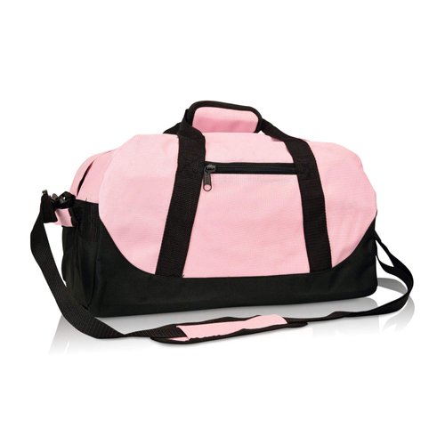 18" Medium Duffle Bag Gym Sports Duffel in Pink