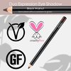 Bodyography Cream Eye Pencil (Black Walnut): Dark Brown Salon Wooden Waterproof Makeup Pencil w/ Coconut Oil | Long-Wearing, Cruelty-Free, Gluten-Free, Paraben-Free