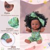 TUSALMO 10 INCH Black Baby Doll Toy with Accessories - African American Baby Dolls in Gift Box - Ideal Holiday, Christmas, Birthday Gift for 3 Year Old Girls - Soft Body Black Dolls for Toddlers
