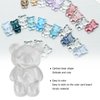 50pcs Nail Polish Color Card Transparent Acrylic Cute Cartoon Bear Shaped Nail Art Color Display Card Nail Polish Nail Art DIY Manicure Tool Accessories