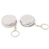 yueton Pack of 2 Pillbox Keychain,Key Chain Pill Case Container, Portable Keyring Round Pill Box/Storage Box