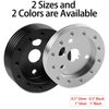 RULLINE 0.5" Steering Wheel Hub Adapter Conversion Spacer 6 Hole to 3 Hole Grant Adapter Boss Kit Black
